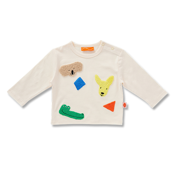 [HALCYON NIGHTS] (C)COTTON APPLIQUE LS T-SHIRT - LITTLE BILLABONG(HC61-ATL-BIL)